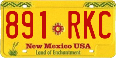 NM license plate 891RKC