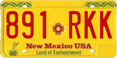 NM license plate 891RKK