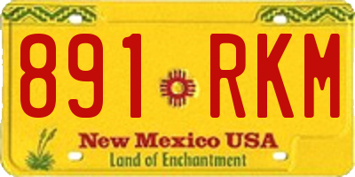 NM license plate 891RKM