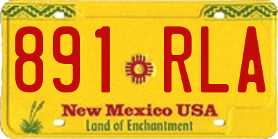 NM license plate 891RLA