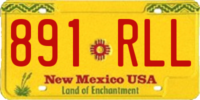 NM license plate 891RLL