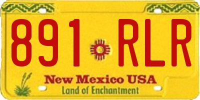 NM license plate 891RLR