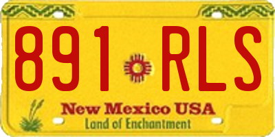 NM license plate 891RLS