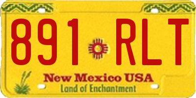 NM license plate 891RLT