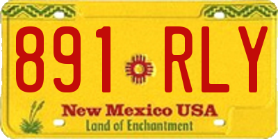 NM license plate 891RLY