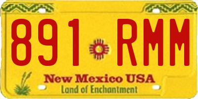 NM license plate 891RMM