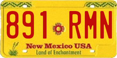 NM license plate 891RMN