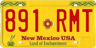 NM license plate 891RMT