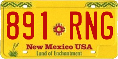 NM license plate 891RNG