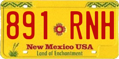 NM license plate 891RNH