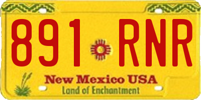NM license plate 891RNR