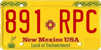 NM license plate 891RPC
