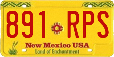 NM license plate 891RPS