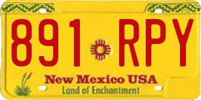 NM license plate 891RPY