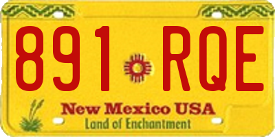 NM license plate 891RQE