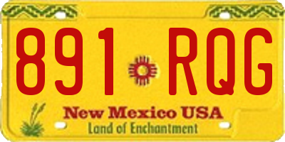NM license plate 891RQG