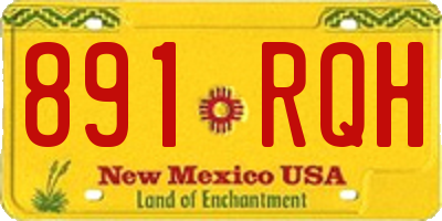 NM license plate 891RQH