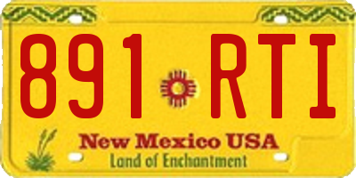 NM license plate 891RTI