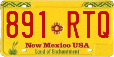 NM license plate 891RTQ