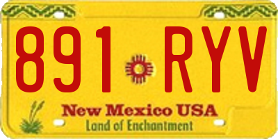 NM license plate 891RYV