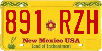 NM license plate 891RZH
