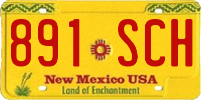NM license plate 891SCH
