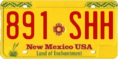 NM license plate 891SHH