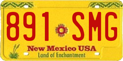 NM license plate 891SMG