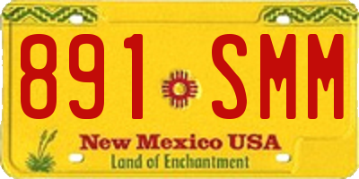 NM license plate 891SMM