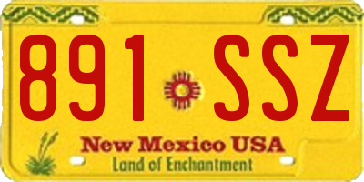 NM license plate 891SSZ