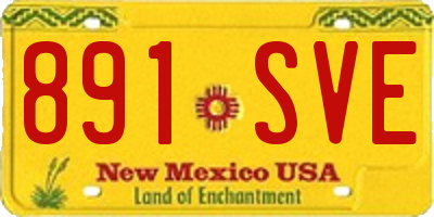 NM license plate 891SVE