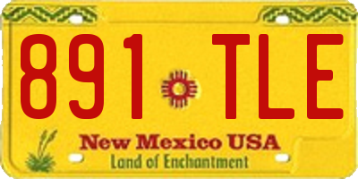 NM license plate 891TLE