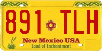NM license plate 891TLH
