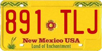 NM license plate 891TLJ
