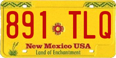 NM license plate 891TLQ