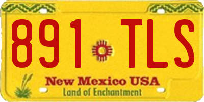 NM license plate 891TLS