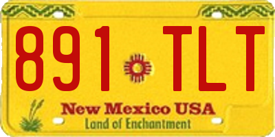 NM license plate 891TLT
