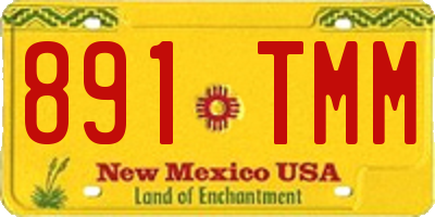 NM license plate 891TMM