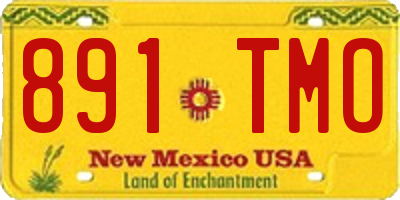NM license plate 891TMO