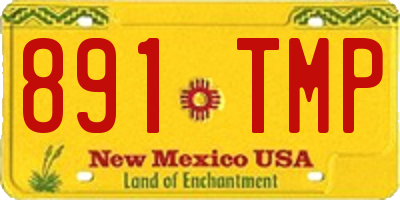 NM license plate 891TMP