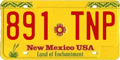 NM license plate 891TNP