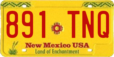 NM license plate 891TNQ