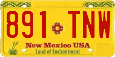 NM license plate 891TNW