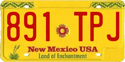 NM license plate 891TPJ