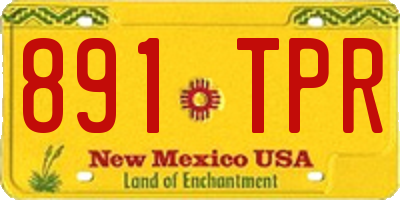 NM license plate 891TPR