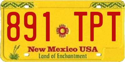 NM license plate 891TPT