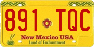 NM license plate 891TQC