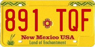 NM license plate 891TQF
