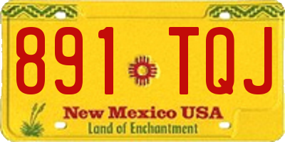 NM license plate 891TQJ