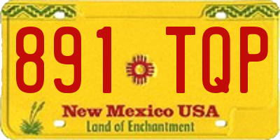 NM license plate 891TQP